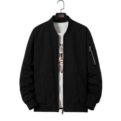 Men's Casual Embroidered Bomber Jacket