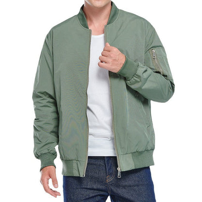 Men's Casual Embroidered Bomber Jacket