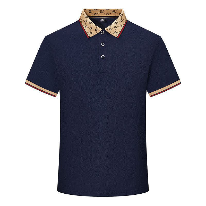Men's 2024 New Loose Breathable Ice Silk Casual Fashion Lapel POLO Shirt