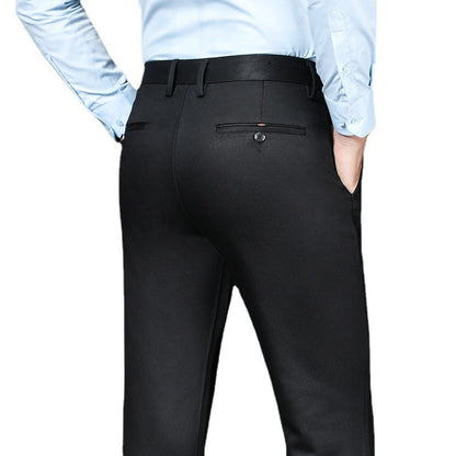 Men's Anti-wrinkle Soft Business Casual Stretch Straight Trousers