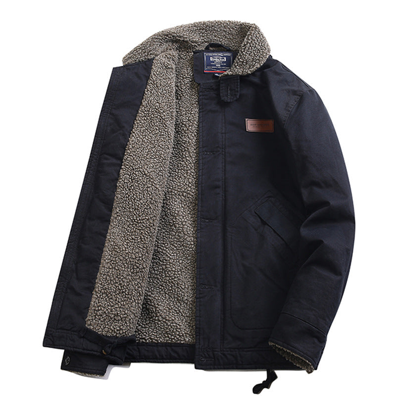 Lambswool padded jacket