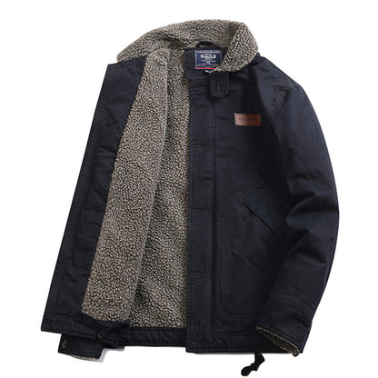 Lambswool padded jacket