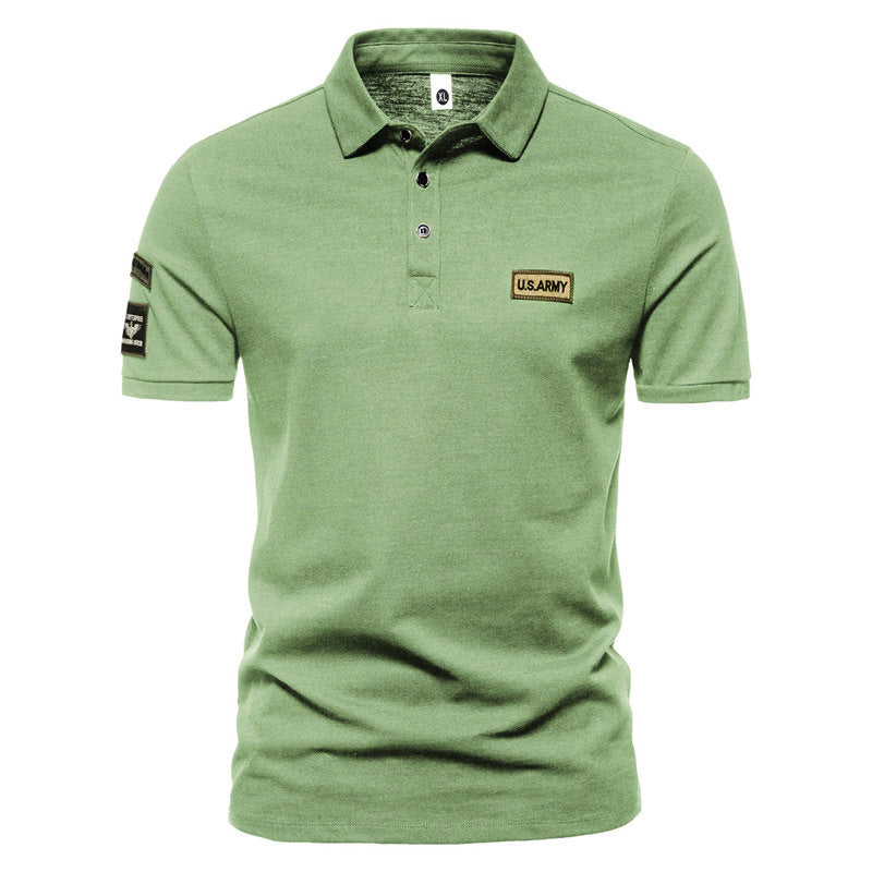 2024 Spring Men's Short-sleeved Polo Shirt