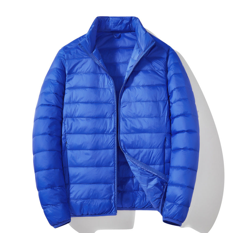 Men's White Duck Down Casual Warm Down Jacket