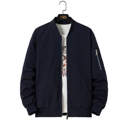 Men's Casual Embroidered Bomber Jacket
