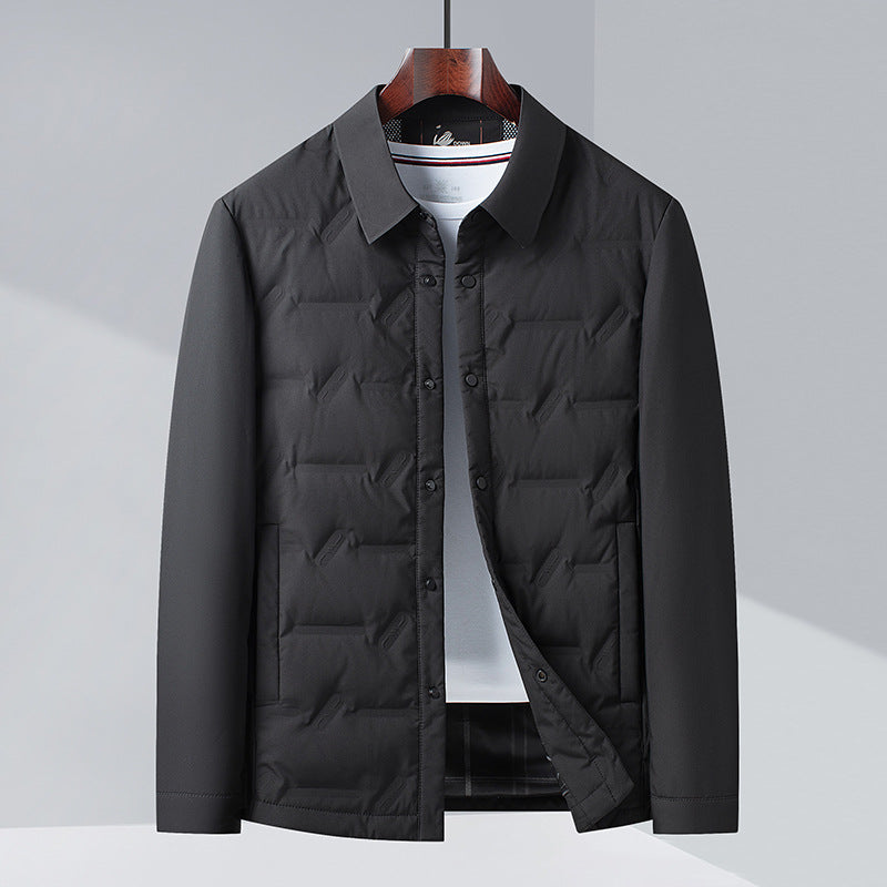 Men's Business Casual Lapel Down Jacket