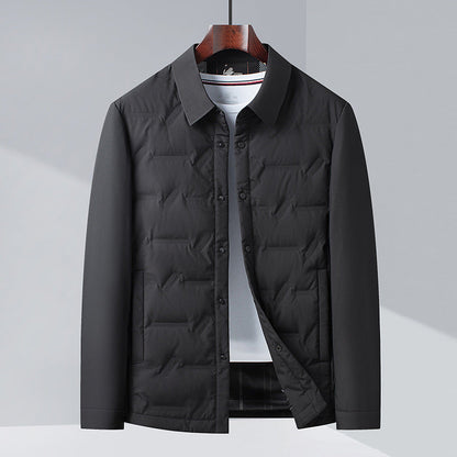 Men's Business Casual Lapel Down Jacket