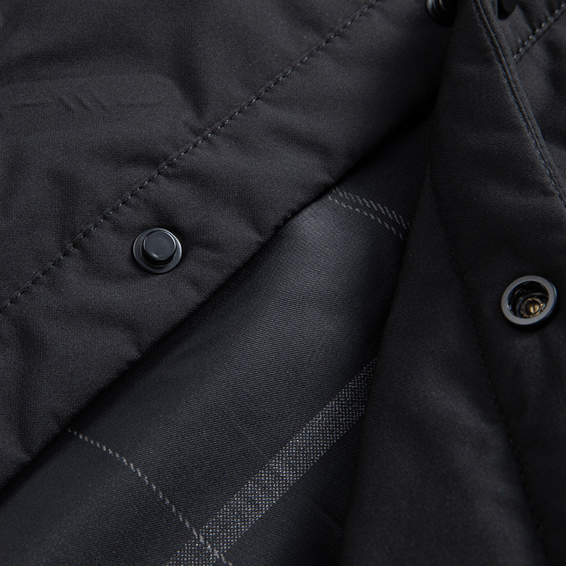 Men's Business Casual Lapel Down Jacket
