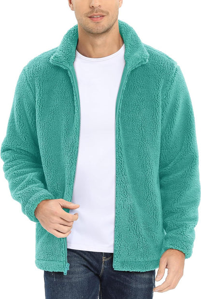 Men's New Lambskin Warm Stand Collar Jacket