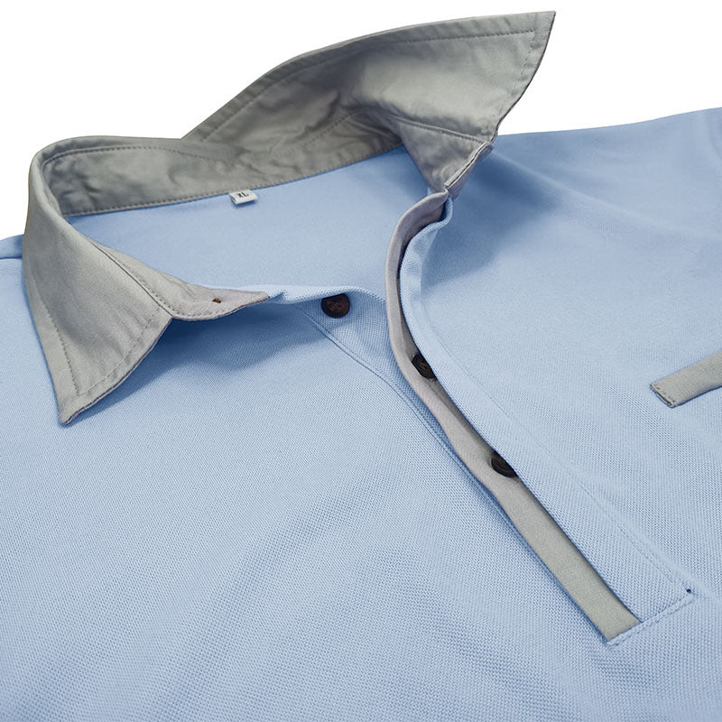 Men's Long Sleeve Lapel Polo Shirt