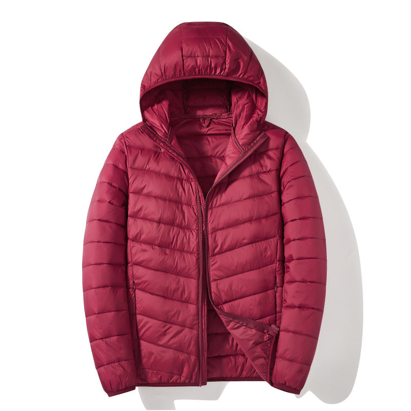 Men's White Duck Down Casual Warm Down Jacket