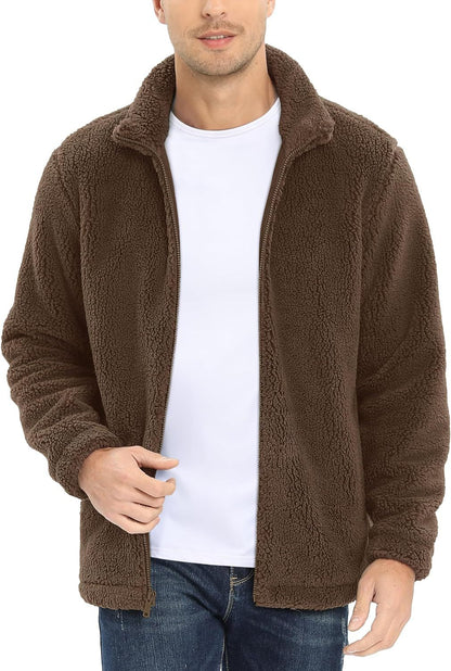 Men's New Lambskin Warm Stand Collar Jacket