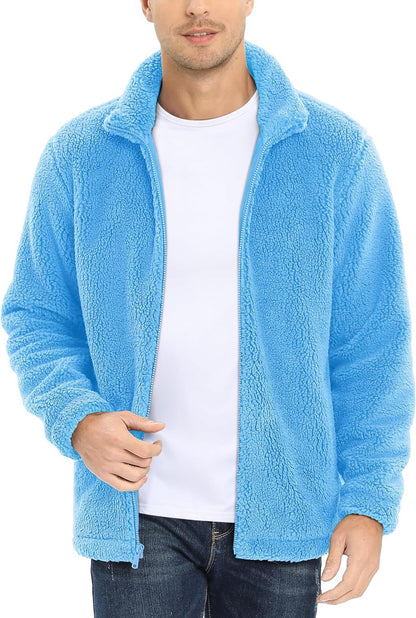 Men's New Lambskin Warm Stand Collar Jacket