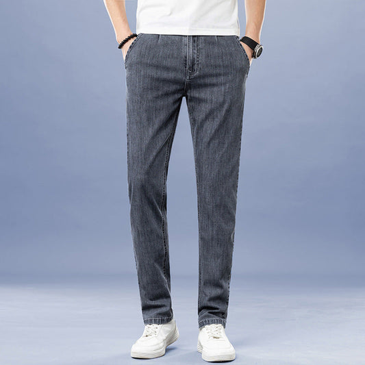 Men's Straight Loose Business Casual Stretch Jeans