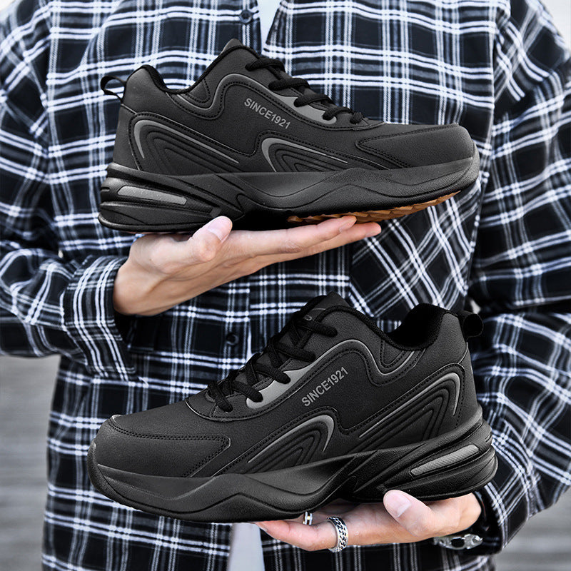 Men's Leather Non-slip Large Size Casual Sports Shoes