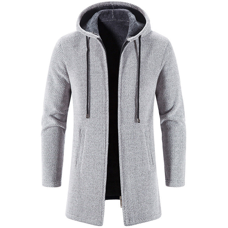 Men's Plush All-match Chenille Knitted Sweater Jacket