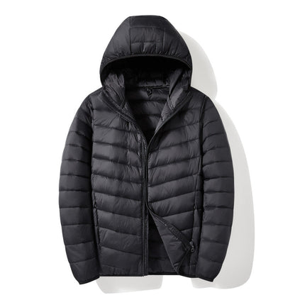 Men's White Duck Down Casual Warm Down Jacket
