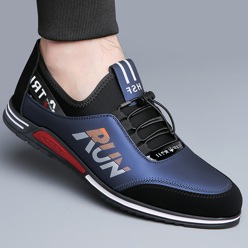 Men's New Versatile Soft-soled Non-slip Breathable Sports Casual Leather Shoes