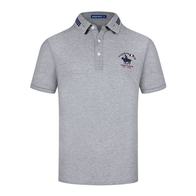 Men's Fashionable Business Casual Short-sleeved Polo Shirt