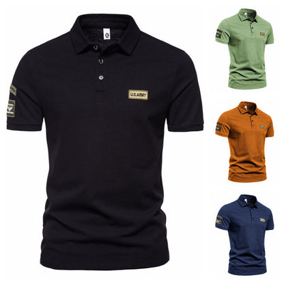 2024 Spring Men's Short-sleeved Polo Shirt