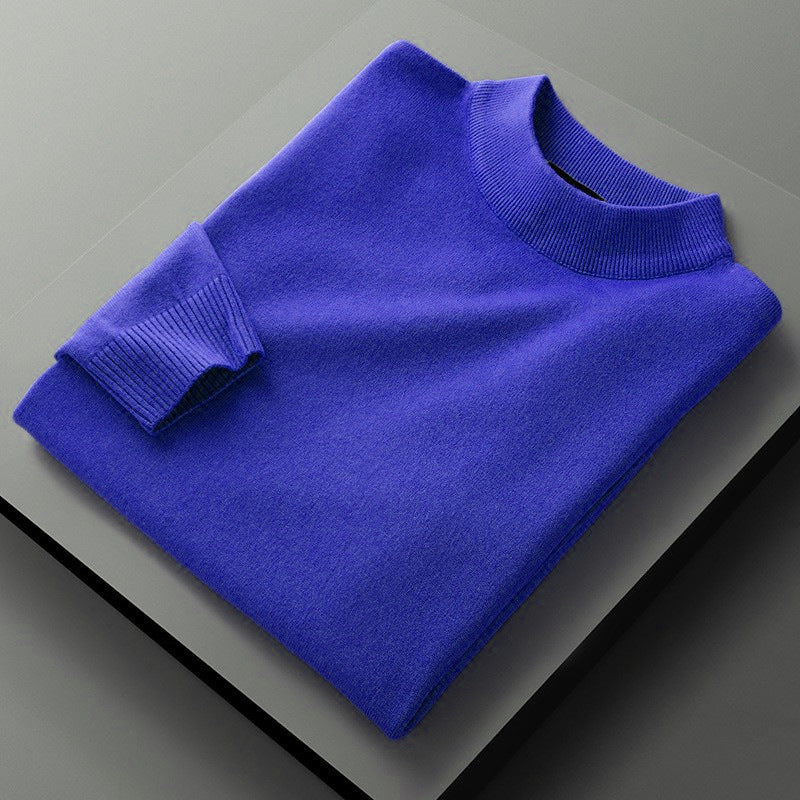 Winter Solid Color Half Turtleneck Sweater