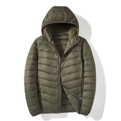 Men's White Duck Down Casual Warm Down Jacket