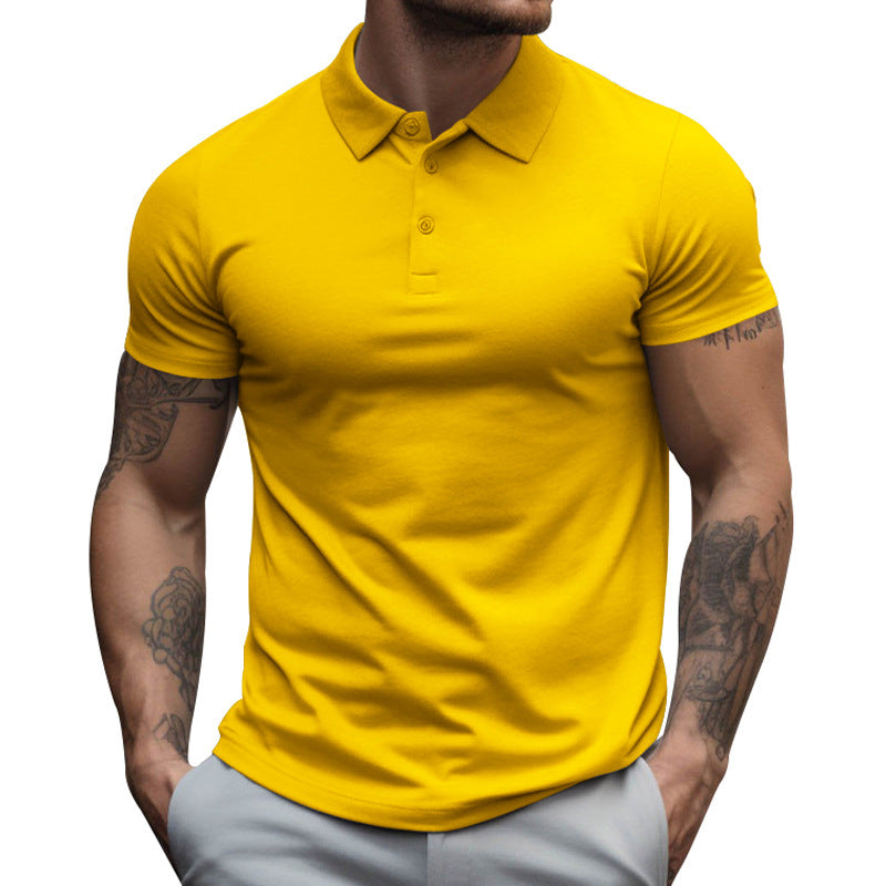 2024 Summer New Men's Lapel Loose Short-sleeved Polo Shirt