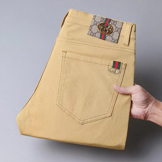 Vintage khaki stretch baggy jeans