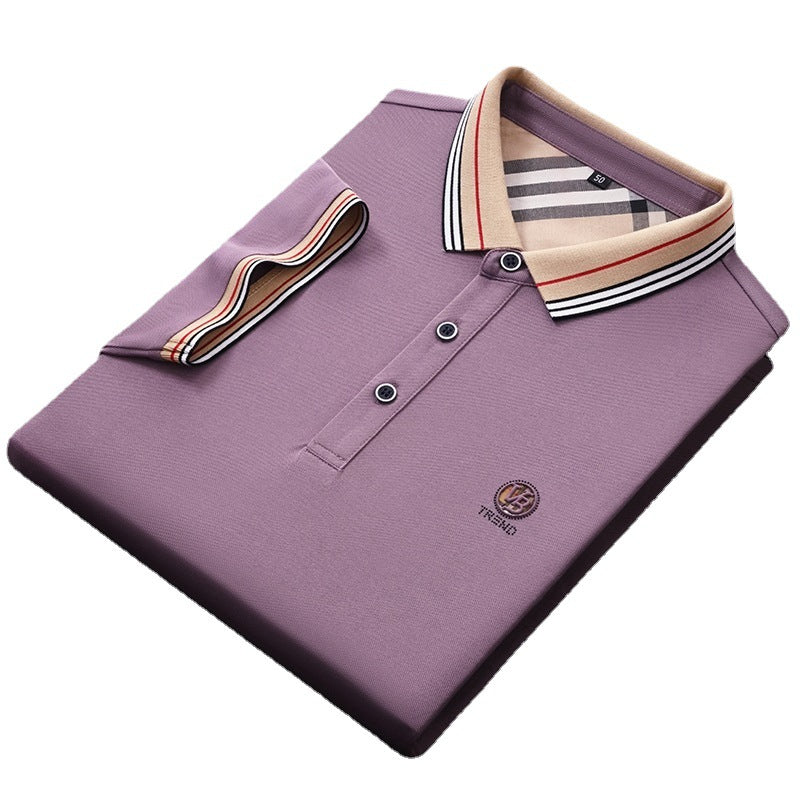 New antibacterial fabric embroidered POLO shirt